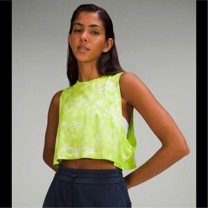 Lululemon All Yours Crop Tank Tye Dye
